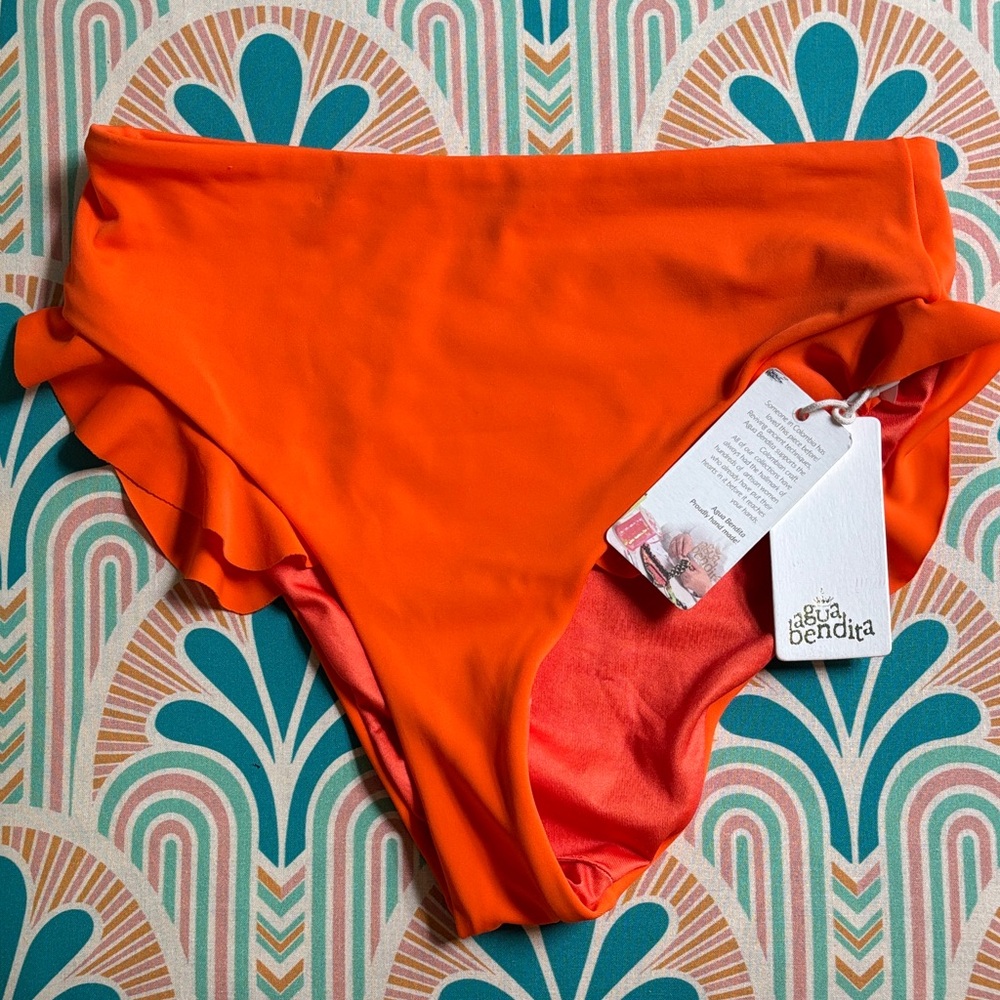 NWT Agua Bendita high waisted Bikini Bottom